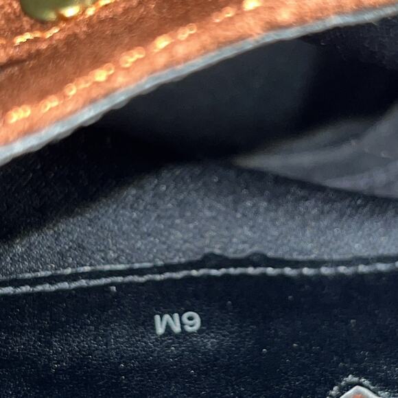 Mo Mo Size 6M Fringe Booties Western Boho Chic Stacked Heel Studded Multi-color - Picture 6 of 9